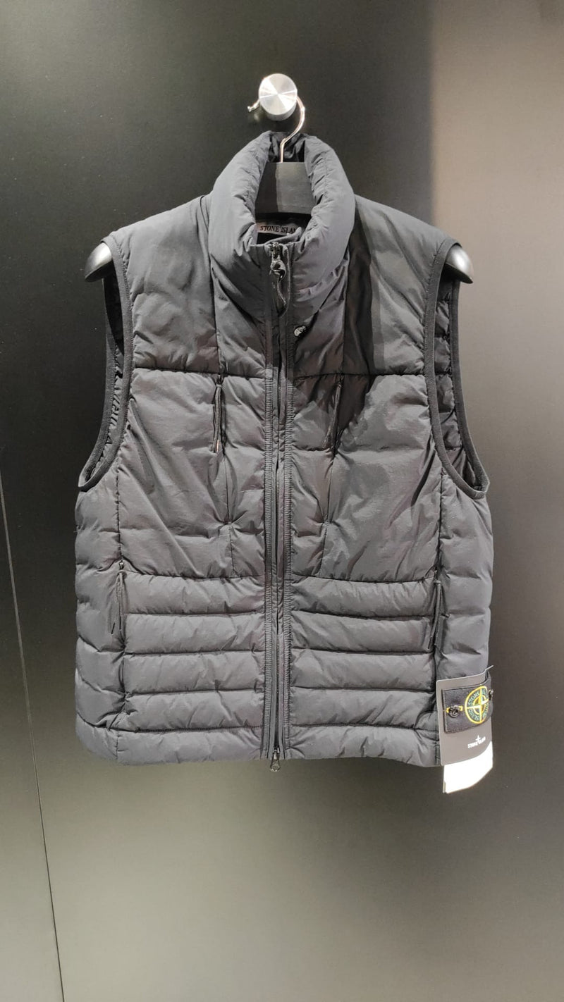 Stone Island Stone Island Zippered Sleeveless Jacket Grey - World Class Fashion