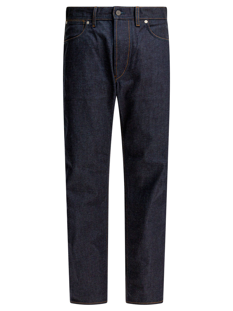 Stone Island Stone Island Straight Leg Jeans Blue - World Class Fashion