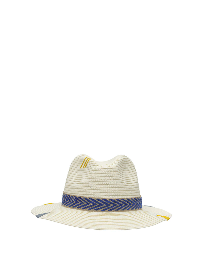 The Hat Gang The Hat Gang White Raffia Women Hat - World Class Fashion