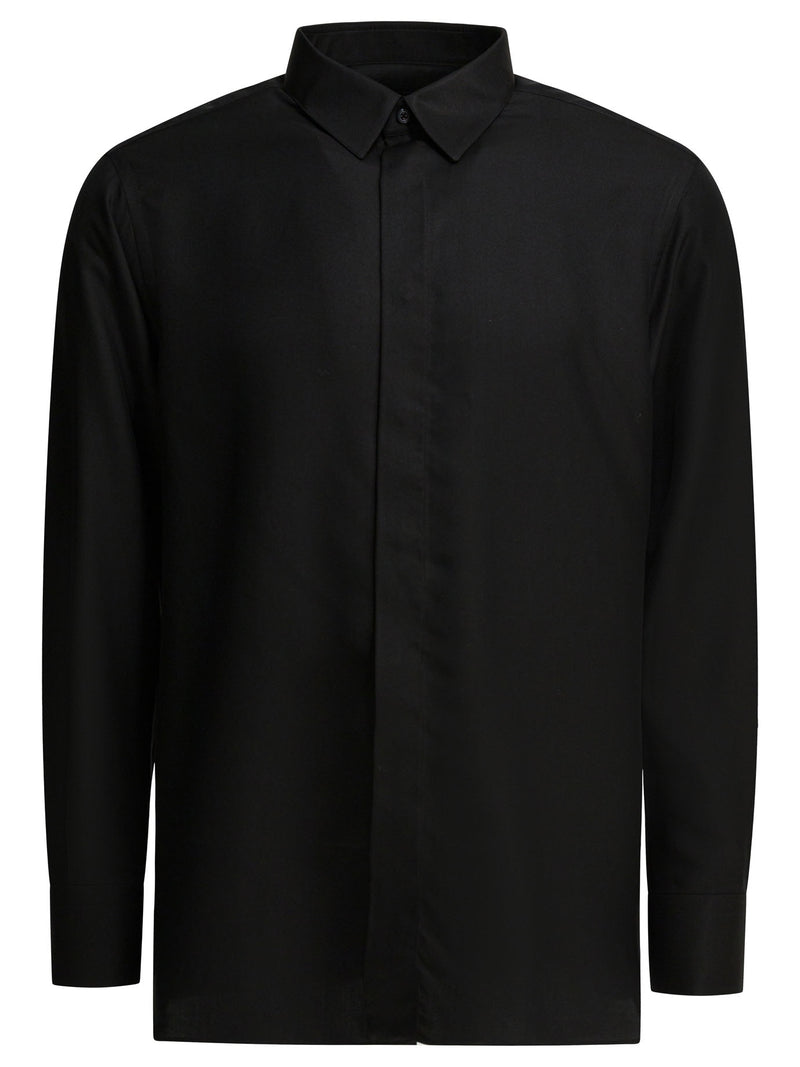 Tom Ford Tom Ford Drapy Twill Casual Shirt Black - World Class Fashion
