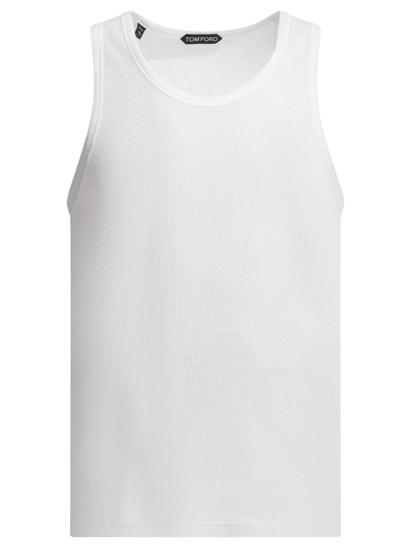 Tom Ford Camiseta de algodón Tom Ford blanca para hombre - World Class Fashion