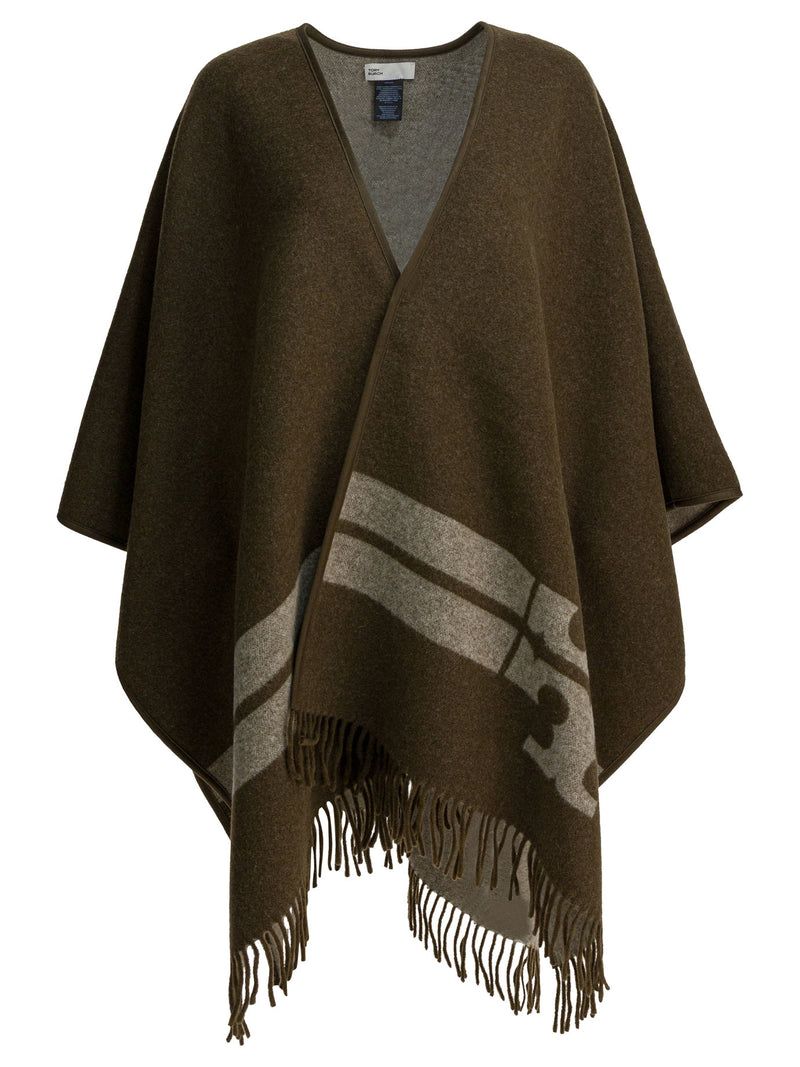 Tory Burch Tory Burch Wool Scarf Brown Women - World Class Fashion