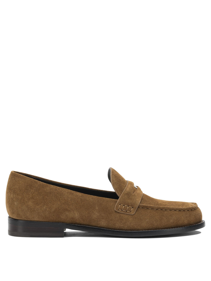 Tory Burch Tory Burch Women's Brown Suede Loafers - World Class Fashion