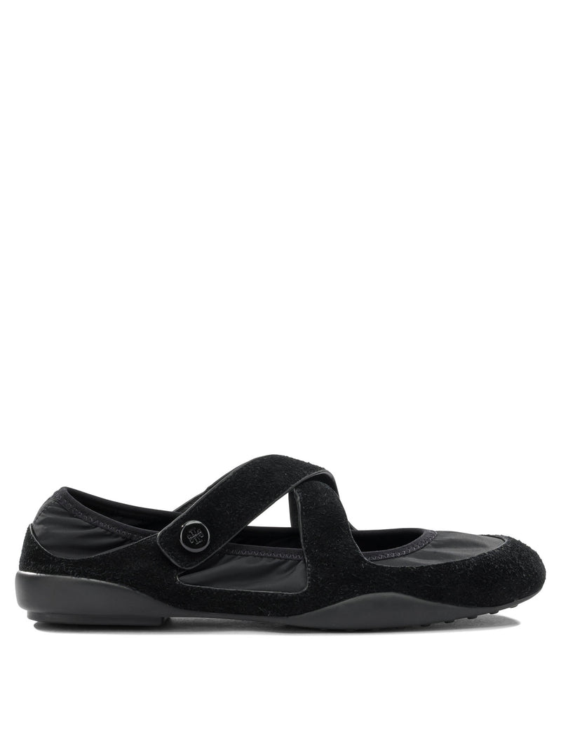 Tory Burch Tory Burch Black Suede Ballerinas Women - World Class Fashion