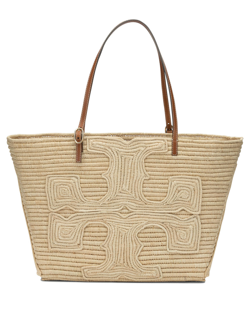 Tory Burch Tory Burch Raffia Shoulder Bag Beige Women - World Class Fashion