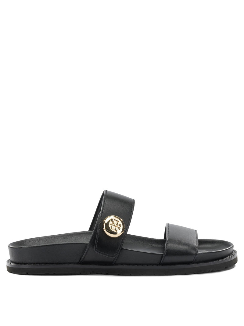 Tory Burch Tory Burch Black Leather Sandals Women - World Class Fashion
