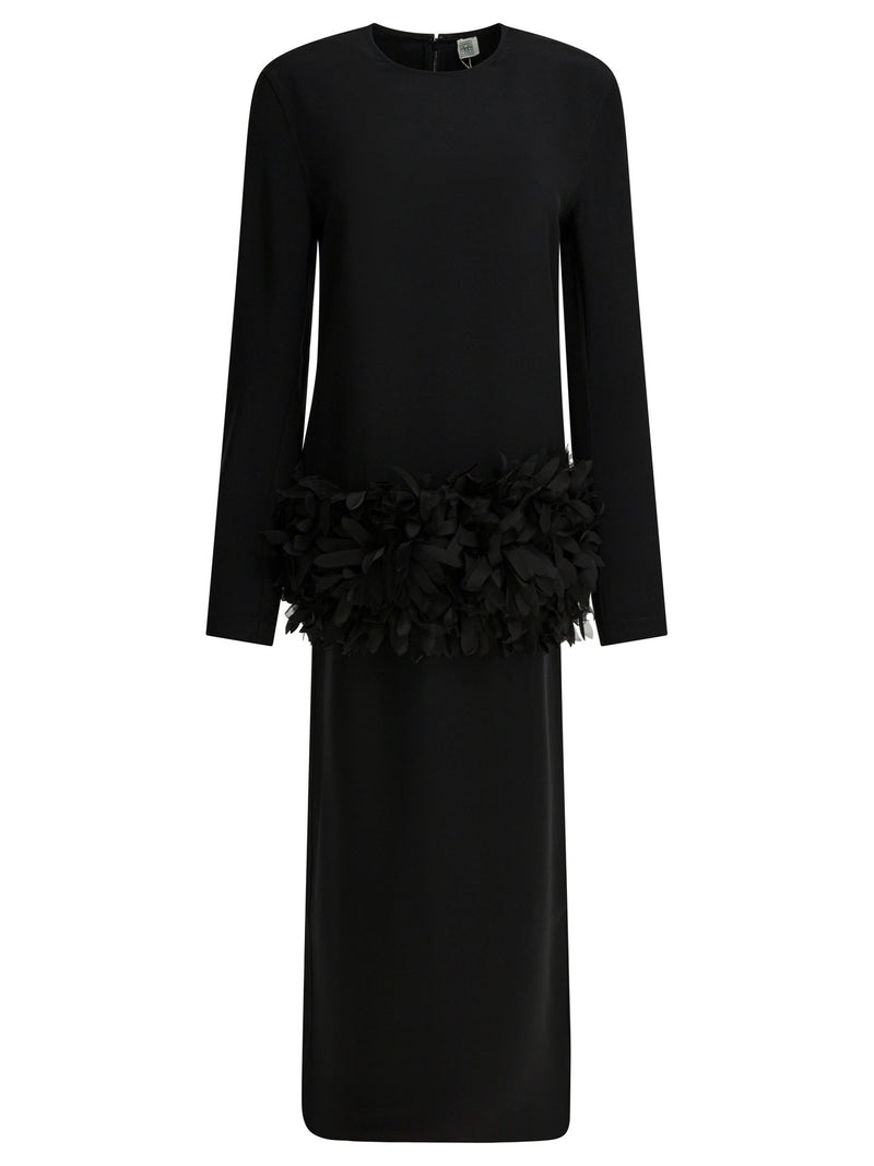 Toteme Toteme Long Petal Dress Black Women - World Class Fashion