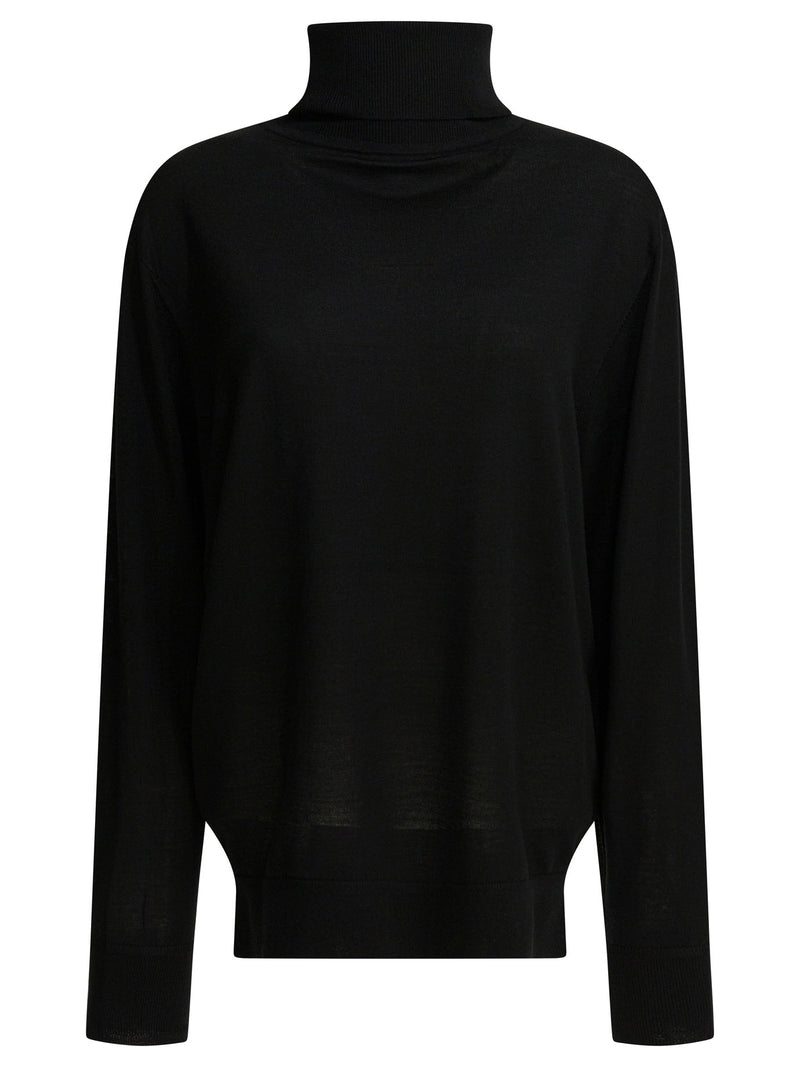 Toteme Toteme Merino Wool Turtleneck Sweater Black - World Class Fashion