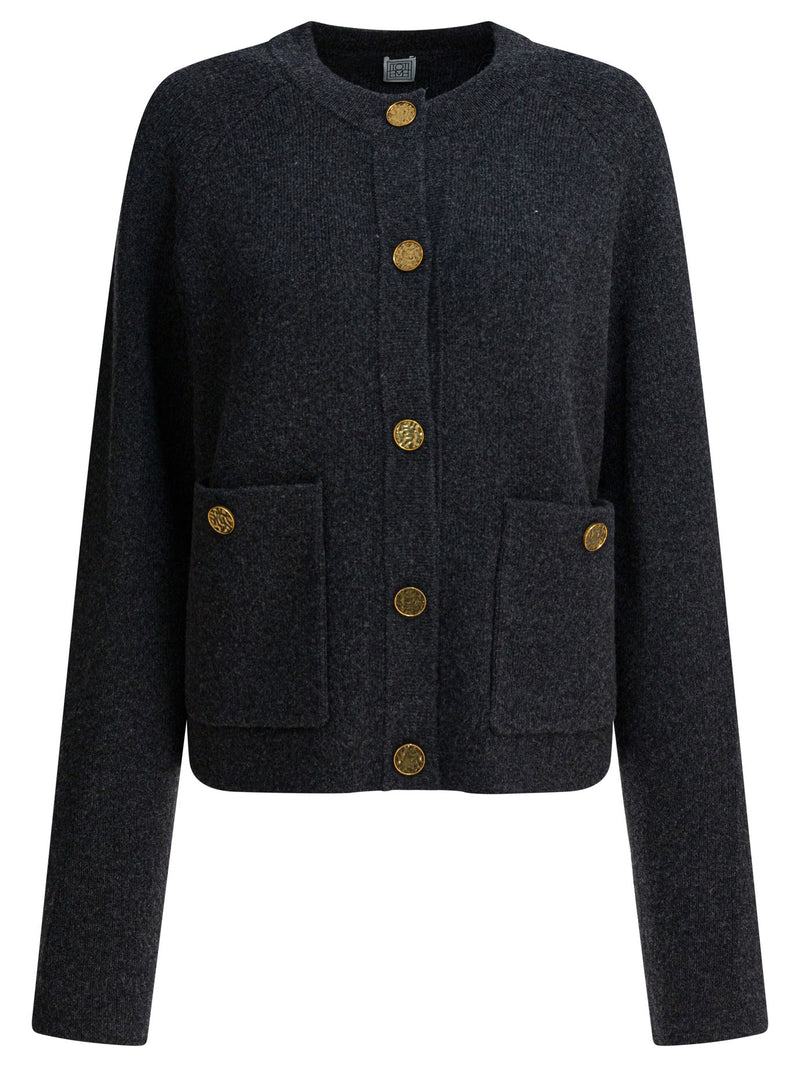 Toteme Toteme Women's Wool Blend Knitwear Grey - World Class Fashion