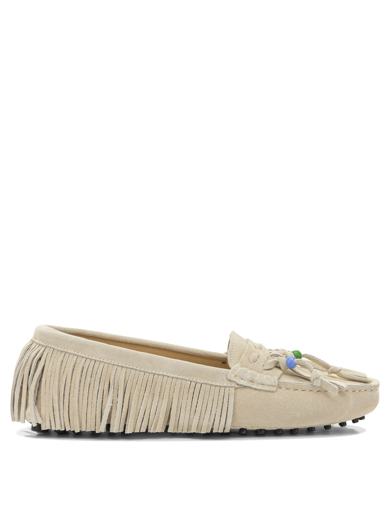 Toujours Toujours EMILY3597 Beige Leather Loafers Women - World Class Fashion