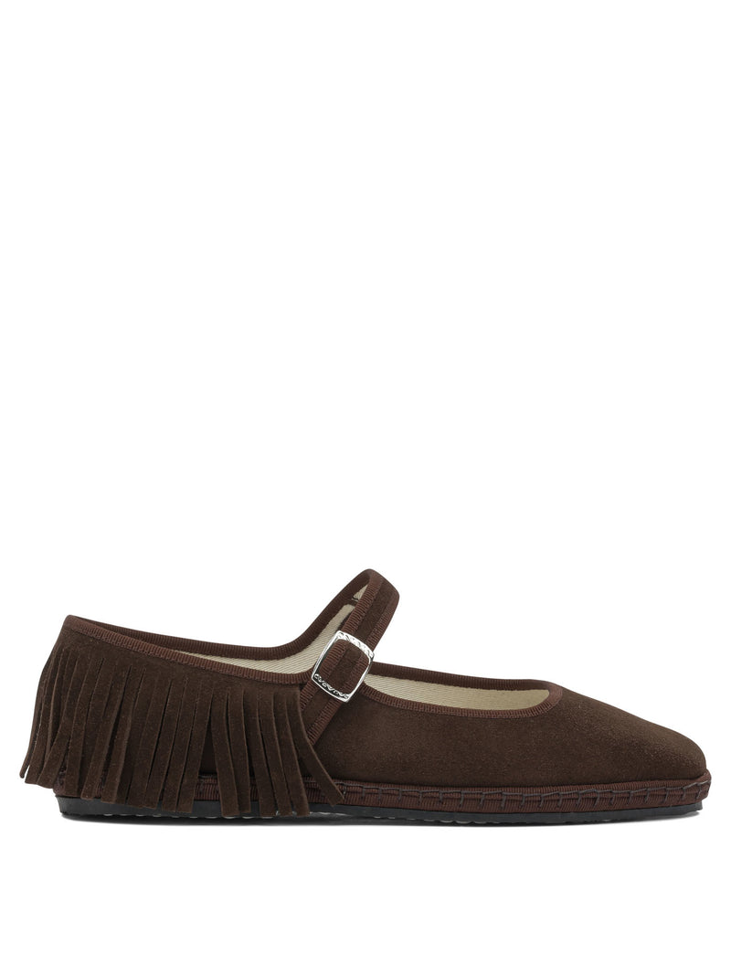 Toujours Toujours Mary Jane Ballet Flats Brown Women - World Class Fashion