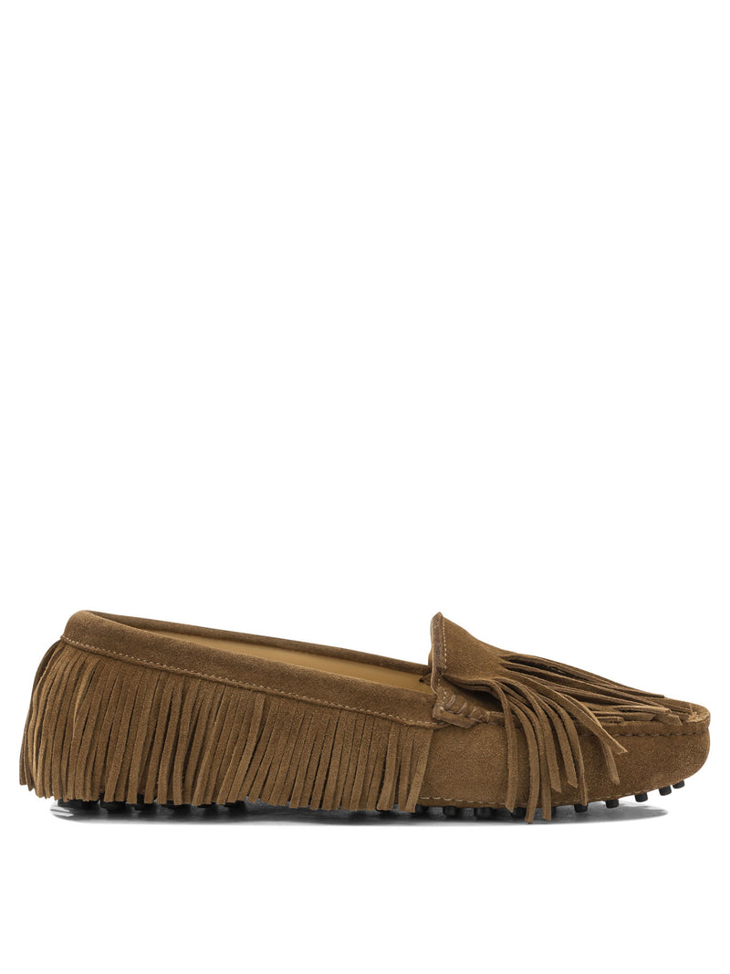 Toujours Toujours Mindy Beige Suede Loafers Women - World Class Fashion