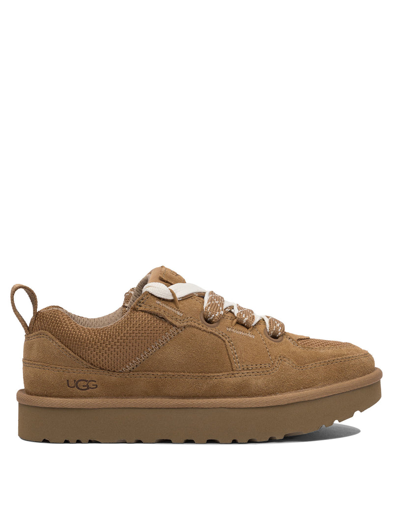 Ugg Zapatillas Ugg Lo Lowmel de cuero marrón para mujer - World Class Fashion