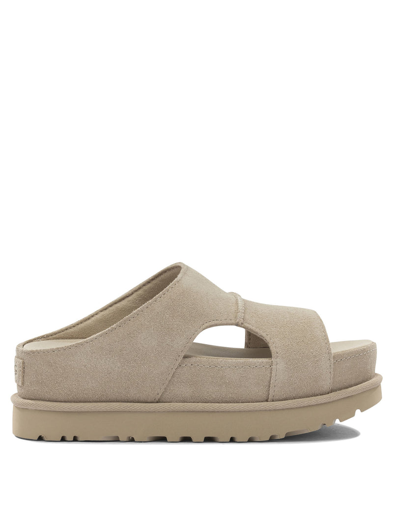 Ugg Ugg Goldenstar Hi Cutout Slides Beige Women - World Class Fashion