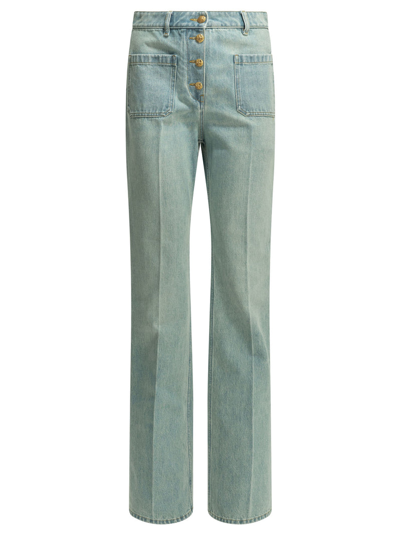 Valentino Valentino Straight-leg Jeans Light Blue - World Class Fashion