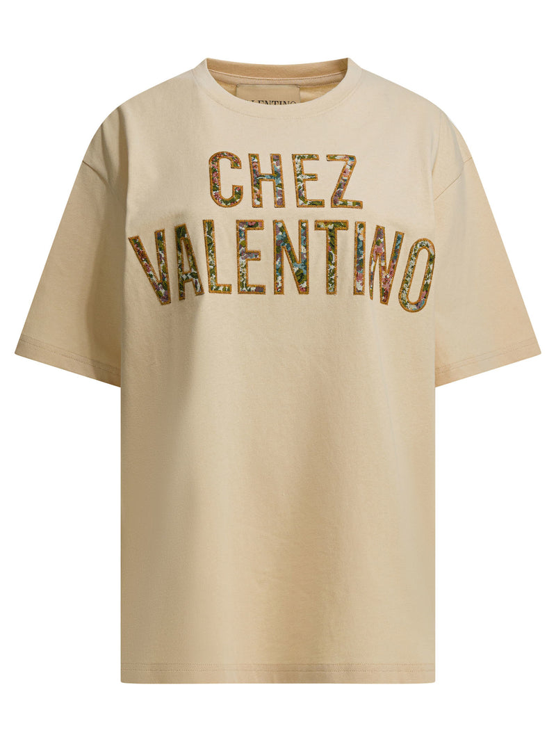 Valentino Valentino Cotton T-Shirt Beige Women - World Class Fashion
