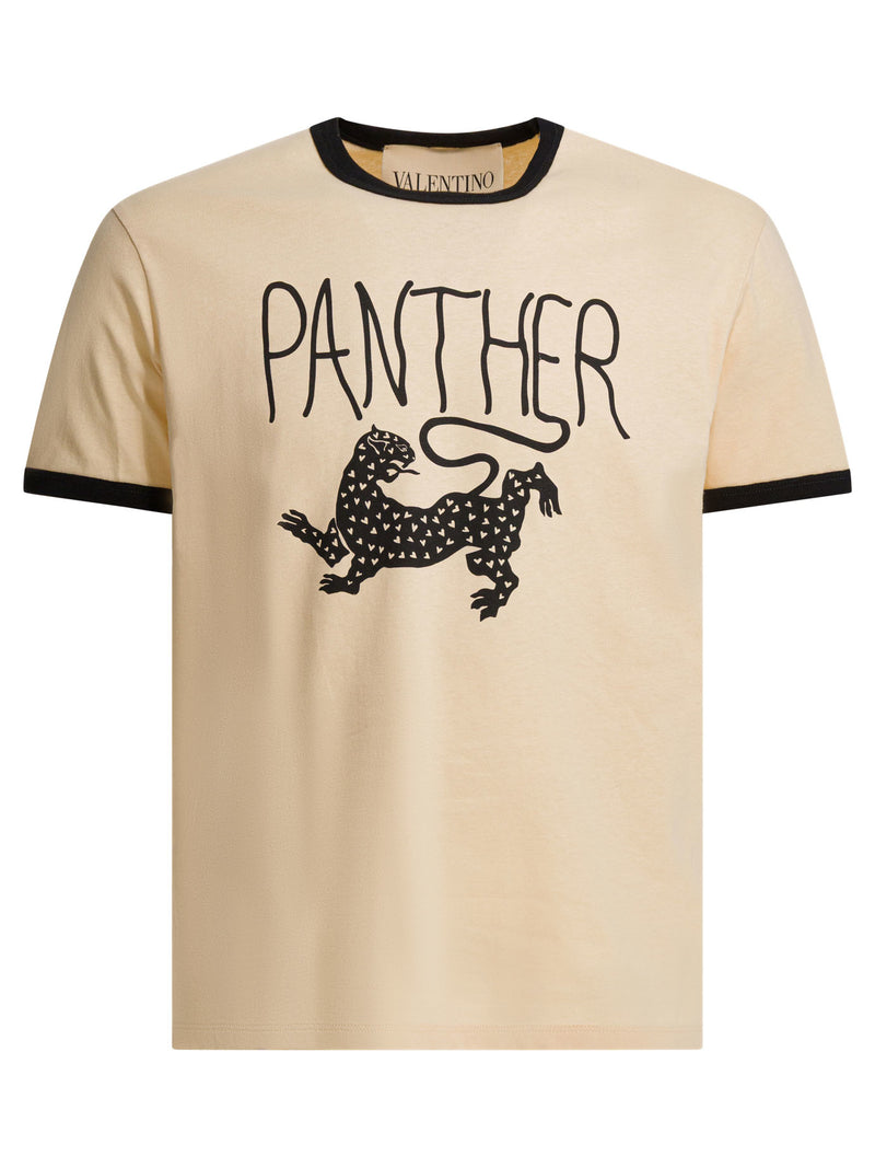 Valentino Valentino Panther T-shirt Beige Men - World Class Fashion