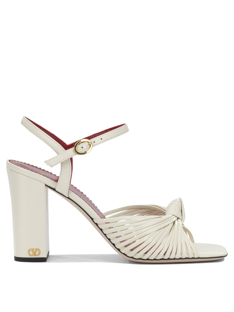 Valentino Garavani Valentino Garavani Annet 90mm Heeled Sandals White - World Class Fashion