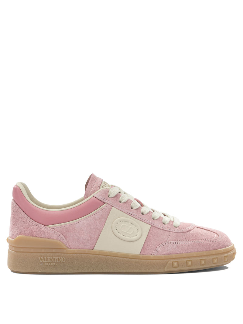 Valentino Garavani Zapatillas Valentino Garavani de Cuero Rosa para Mujer - World Class Fashion