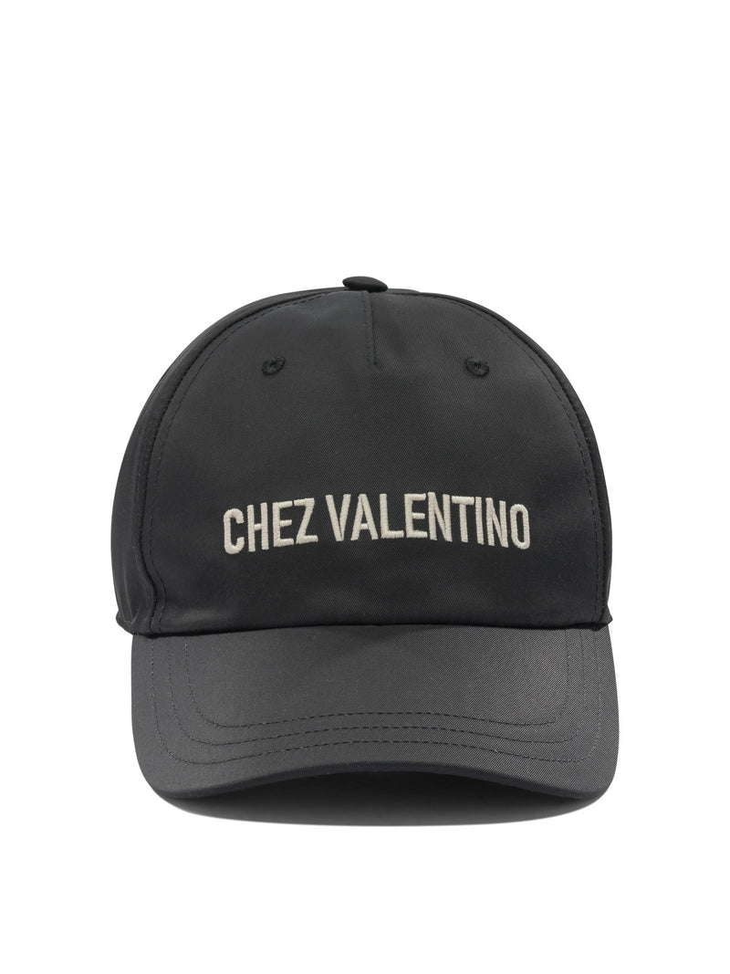Valentino Garavani Valentino Garavani Men's Black Hat - World Class Fashion