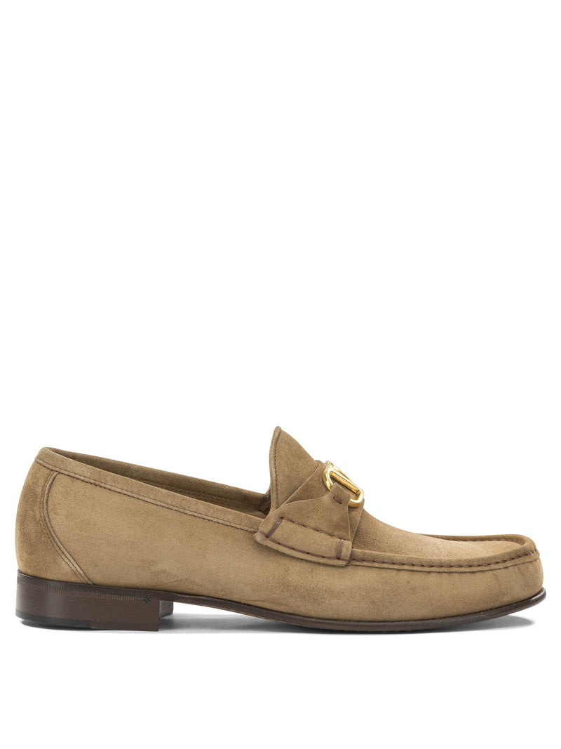 Valentino Garavani Mocasines de piel de becerro de Valentino Garavani, marrón, para hombre - World Class Fashion