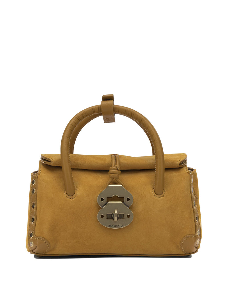 Zanellato Bolso de mano Zanellato Dotta de piel de cordero amarilla - World Class Fashion