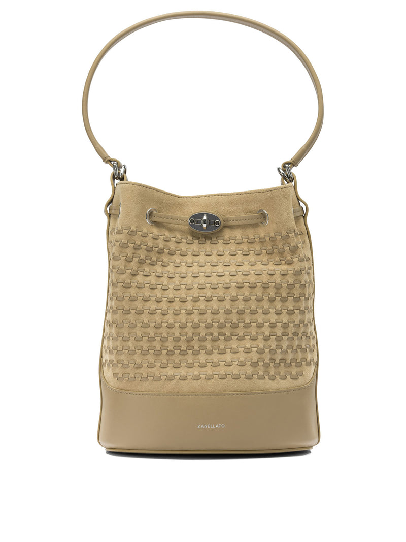 Zanellato Bolso de ante Zanellato MONDA' Musiva beige - World Class Fashion