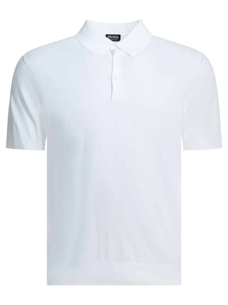 Zegna Zegna Cotton Polo Shirt White Men - World Class Fashion