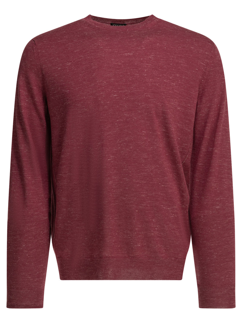 Zegna Zegna Crewneck Knitwear Fuchsia Men - World Class Fashion