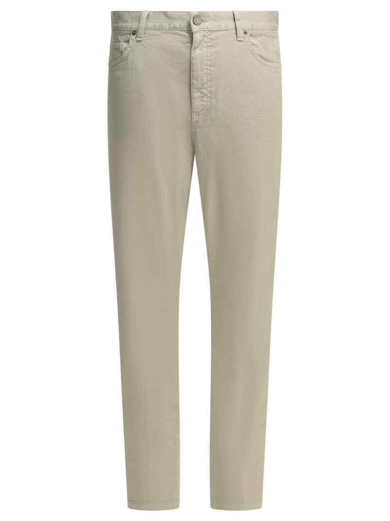 Zegna Zegna Roccia Straight Leg Jeans Grey Men - World Class Fashion