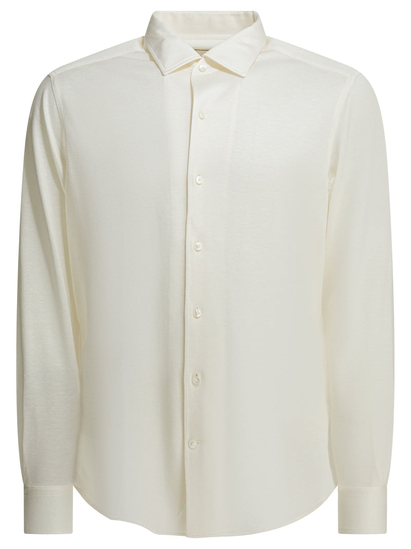 Zegna Zegna Silk Linen Cotton Shirt White Men - World Class Fashion