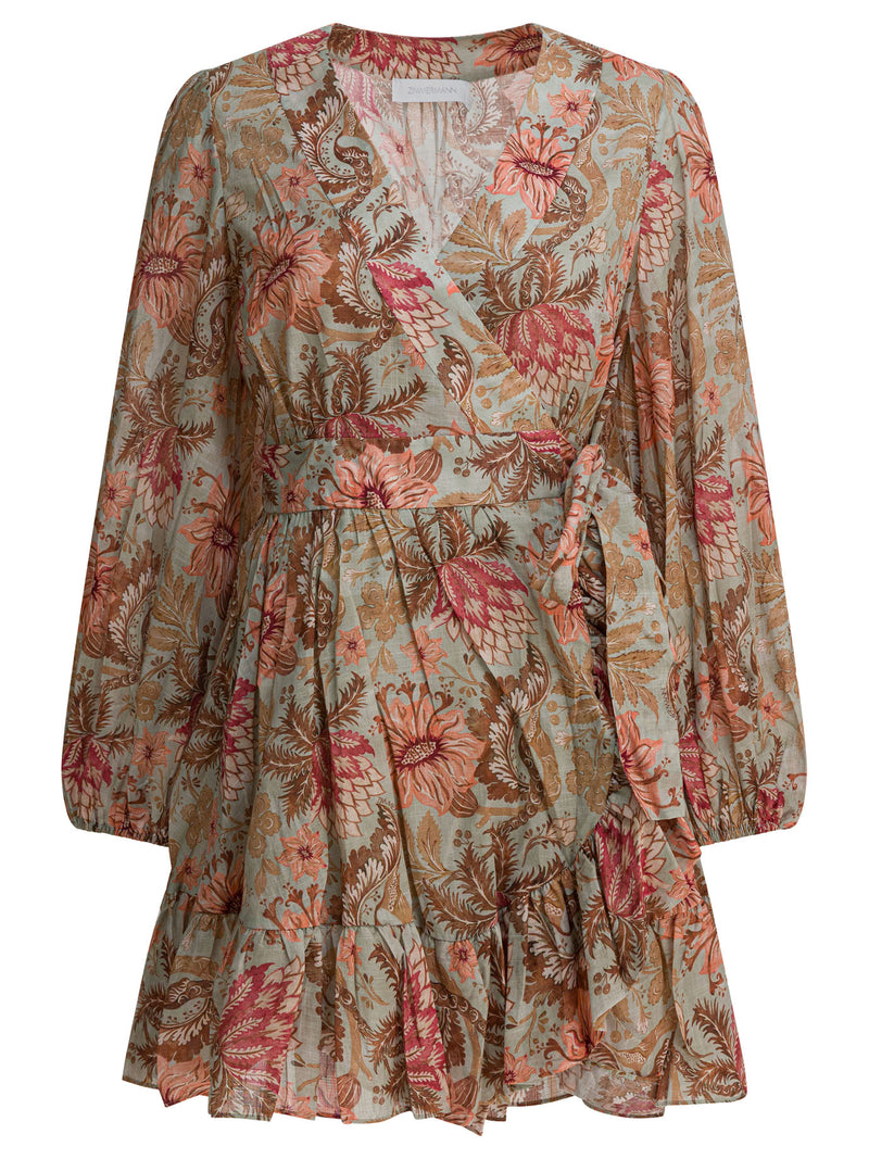 Zimmermann Zimmermann Daylight Vestido Corto Verde - World Class Fashion