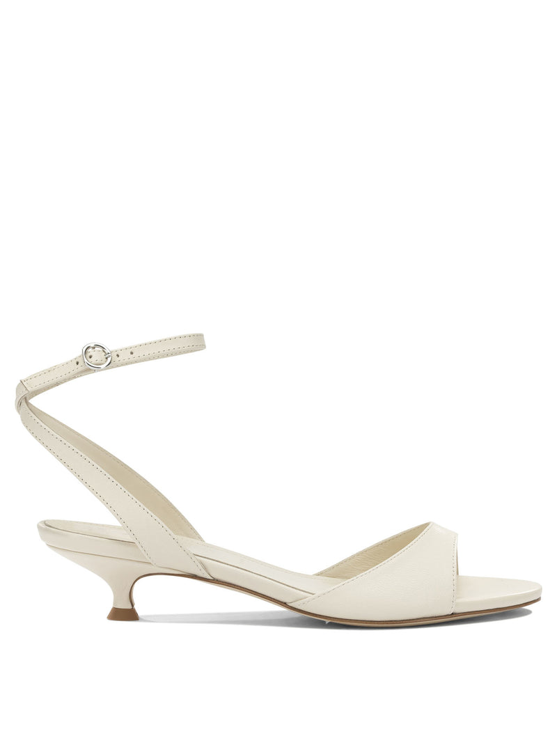 Aeyde Aeyde Zelia 35mm Heeled Sandals Creamy White - World Class Fashion