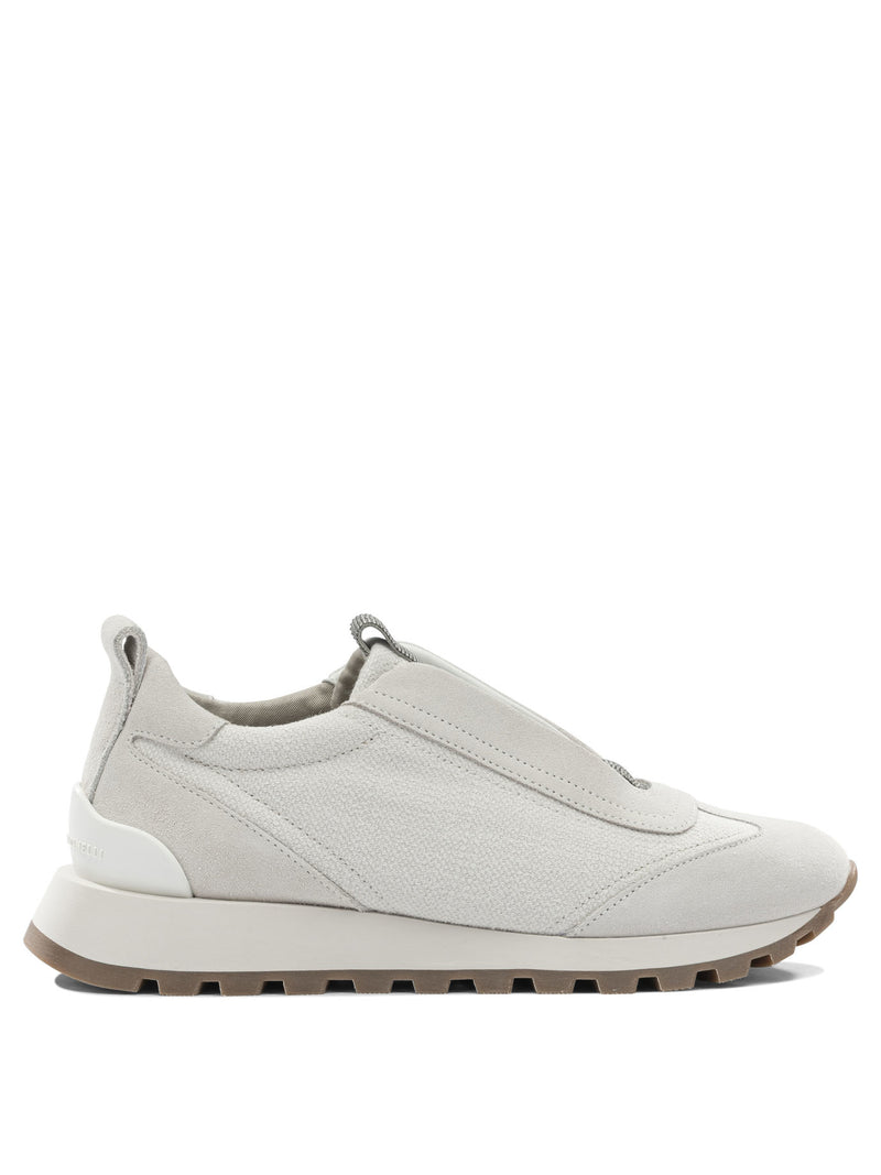 Brunello Cucinelli Brunello Cucinelli Precious Detail Low-top Sneakers Grey - World Class Fashion