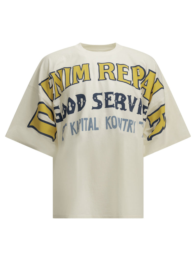 Kapital Kapital Jersey Huge Crew-neck T-shirt White - World Class Fashion