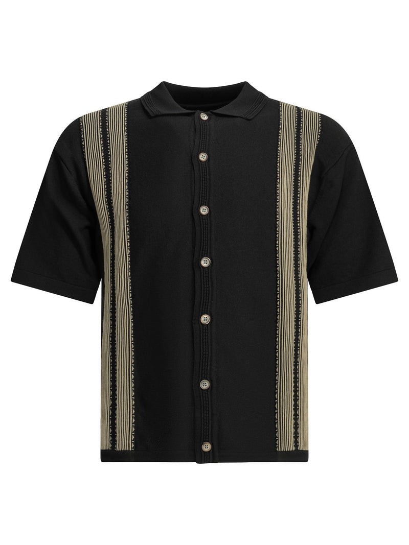 Kapital Kapital Tennessee Aloha Polo Shirt Black - World Class Fashion