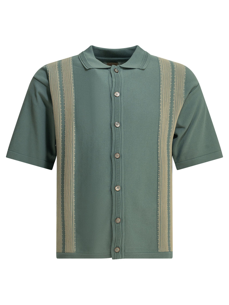 Kapital Kapital Tennessee Aloha Polo Shirt Green - World Class Fashion