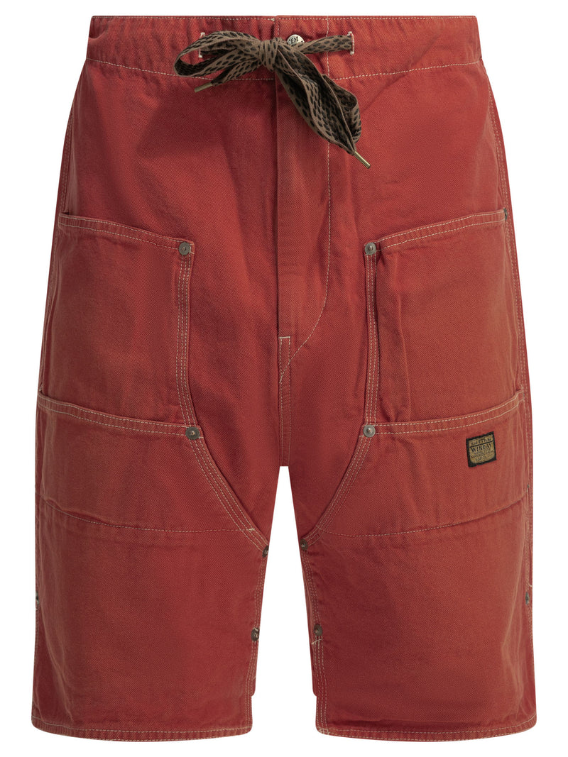 Kapital Kapital California Utility Shorts Red - World Class Fashion