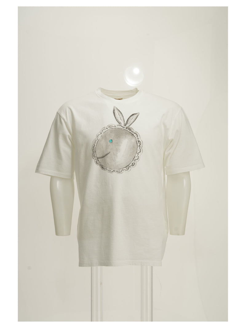 Kapital Kapital Big Concho Coneybowy Crew-neck T-shirt White - World Class Fashion