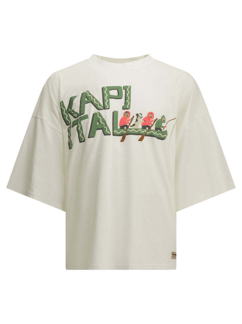 Kapital Kapital Katabira Canoe Crew-neck T-shirt White - World Class Fashion
