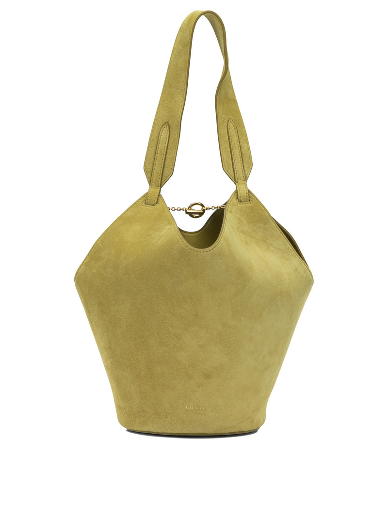 Khaite Bolso de hombro pequeño Khaite Lotus amarillo - World Class Fashion