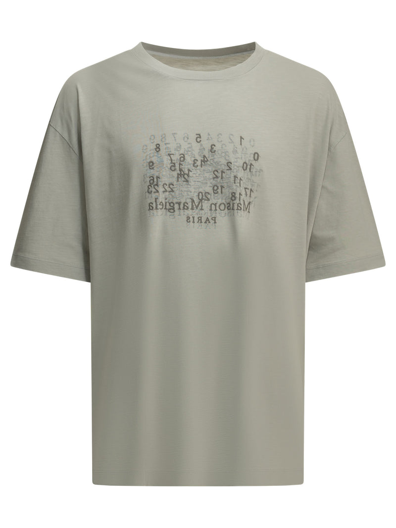 Maison Margiela Maison Margiela Numeric Crew-neck T-shirt Grey - World Class Fashion