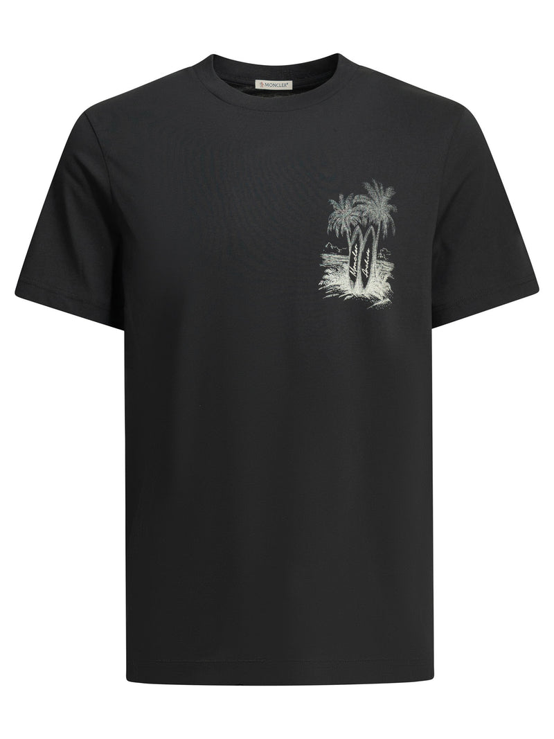 Moncler Moncler Crew-neck T-shirt Blue Men - World Class Fashion
