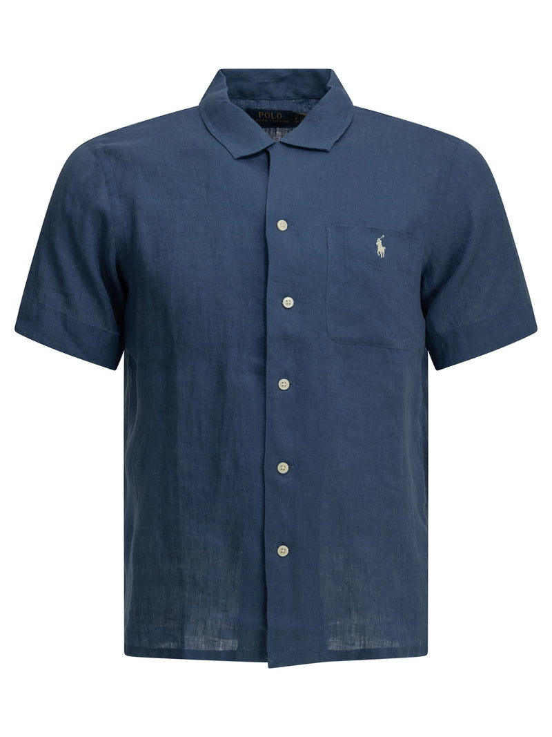 Polo Ralph Lauren Polo Ralph Lauren Classic-fit Linen Shirt Blue Men - World Class Fashion