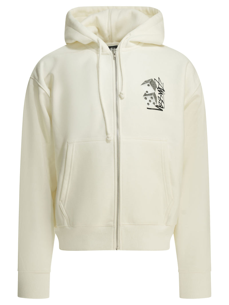 Stüssy Sudadera de algodón blanca para hombre Stüssy - World Class Fashion