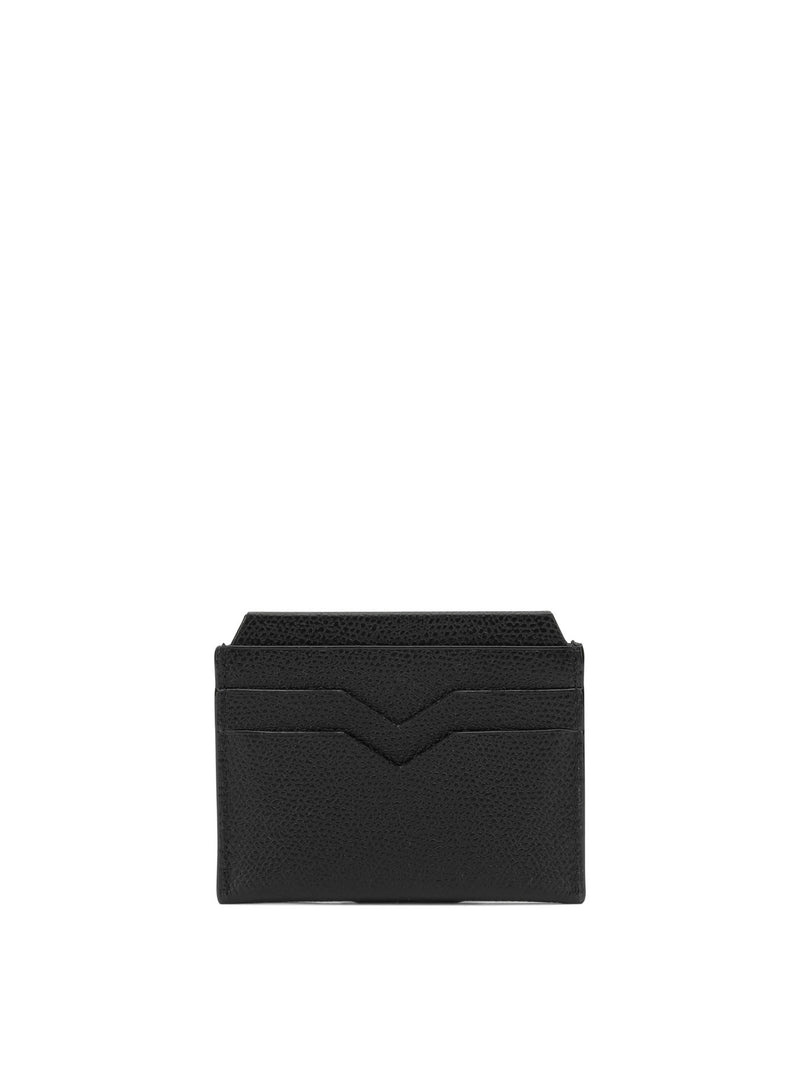 Valextra Valextra 4 Cc Card Holder Black - World Class Fashion
