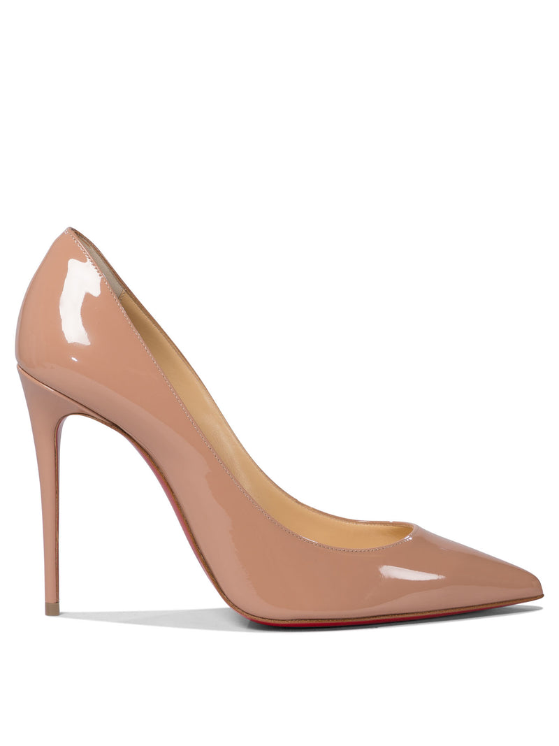 Christian Louboutin Christian Louboutin Kate 100 Patent Leather Pumps Pink - World Class Fashion