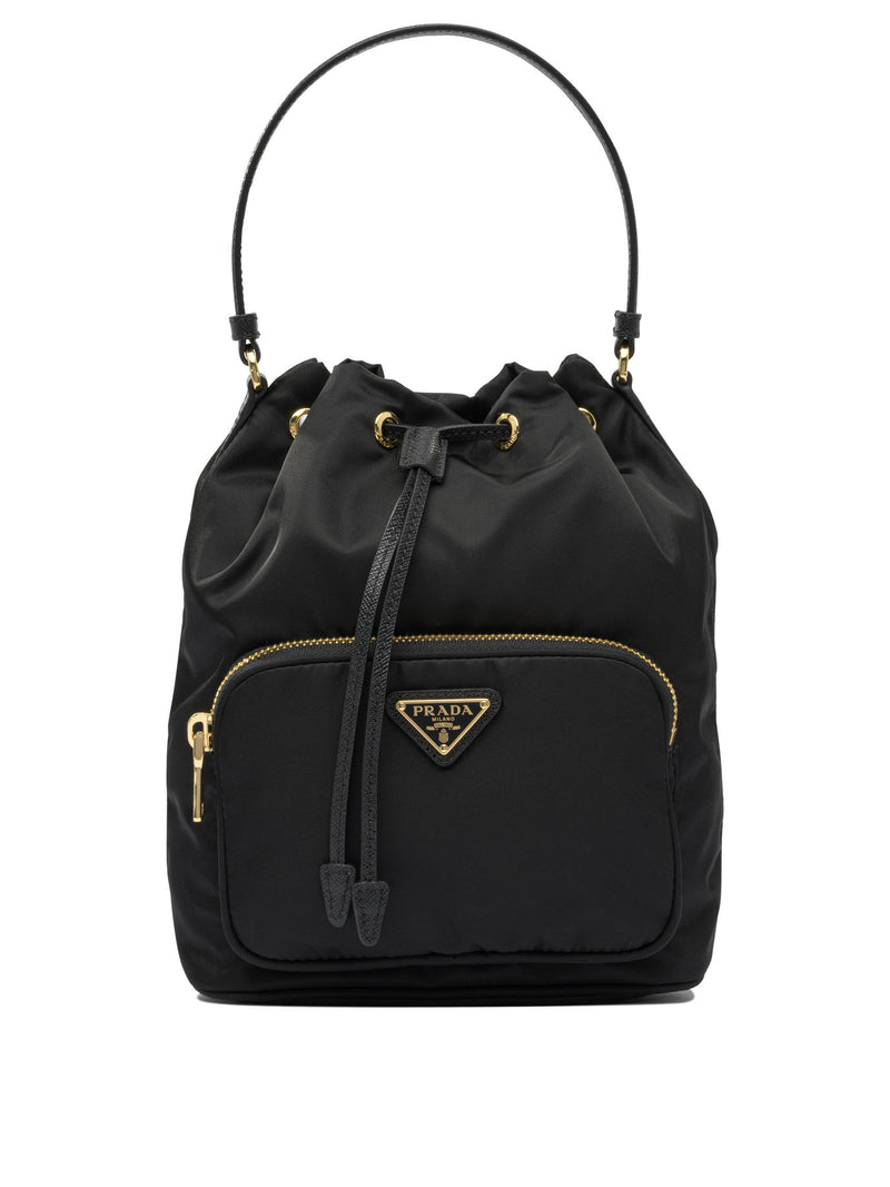Prada Prada Duet Small Handbag Black - World Class Fashion