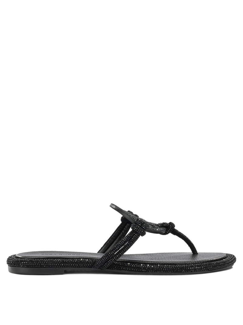 Tory Burch Tory Burch Miller Flat Sandals Black Women - World Class Fashion