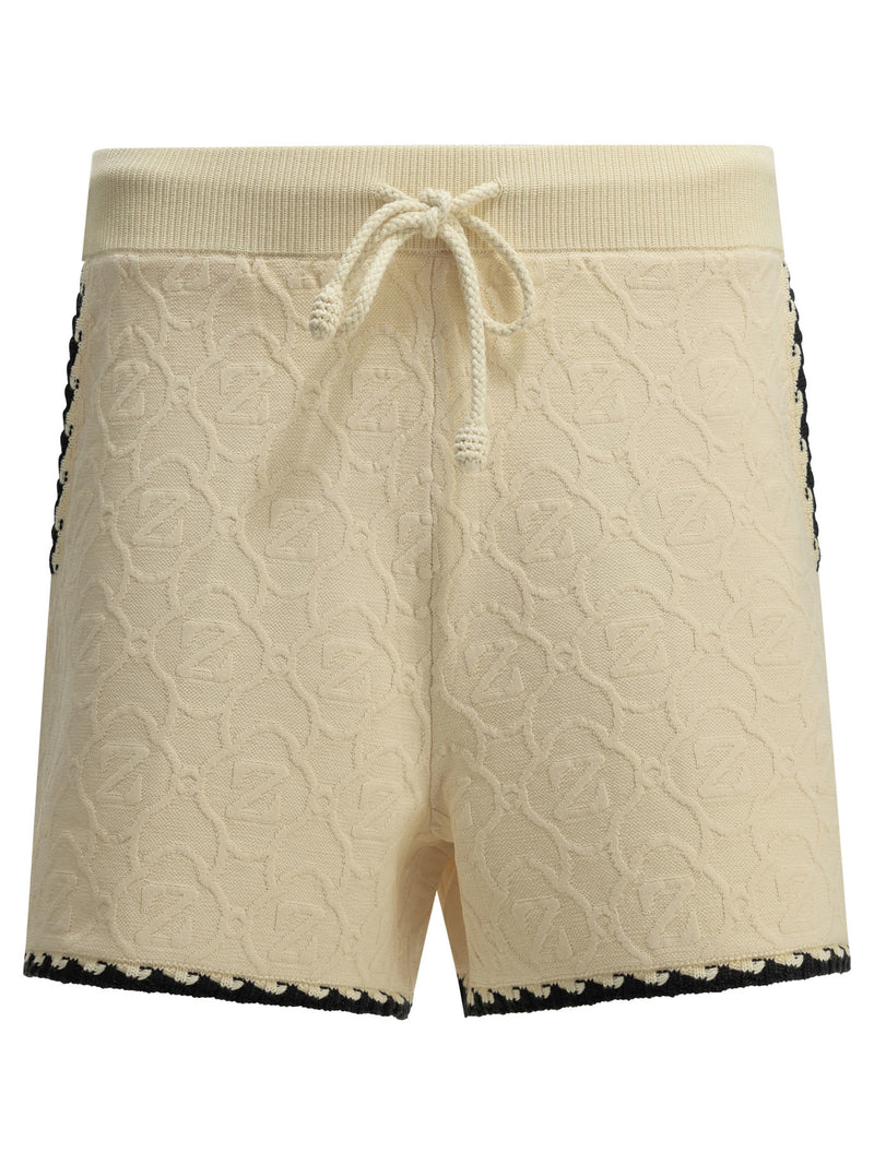Zimmermann Zimmermann Fairlight Jacquard Shorts With Laces - World Class Fashion